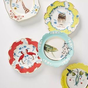 Lou Rota Nature Table Dessert Plate Owl